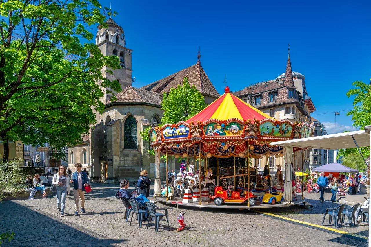 Toits et architecture de la vieille ville de Genève